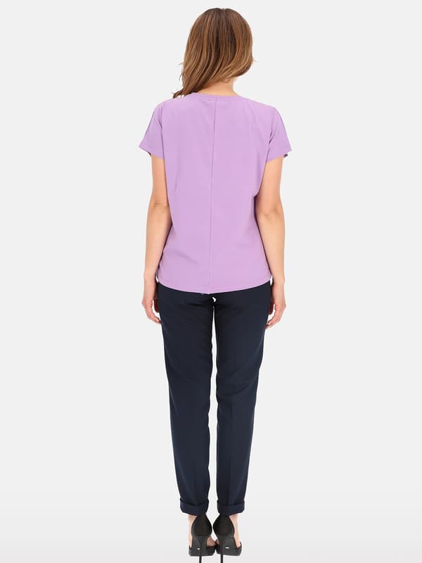 ELEGANT DAMBLUS I BOMULL MED HALSBAND