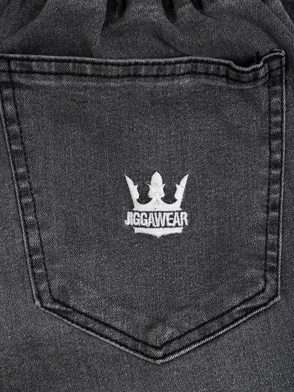 Herr grå Jigga Crown Jogger Jeans L