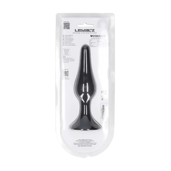 Slank Silikone Analprop - XL - Sort