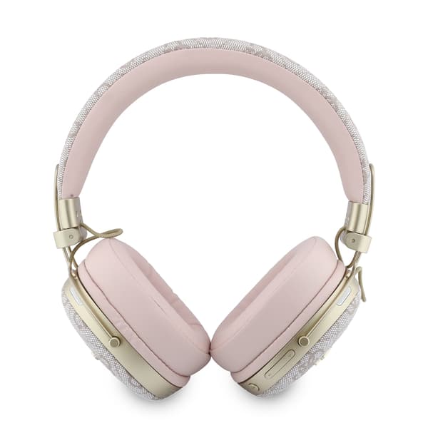 Guess Bluetooth ENC Metal 4G Script Logo Pink Over-Ear Hovedtelefoner