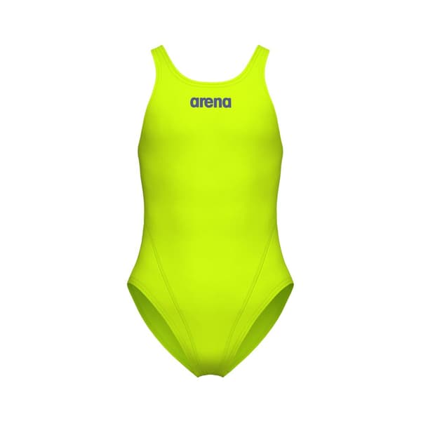 Arena Team Swim Tech Solid Arctic Lime Future Dusk Dambadedrågt 140 (10-11 år)