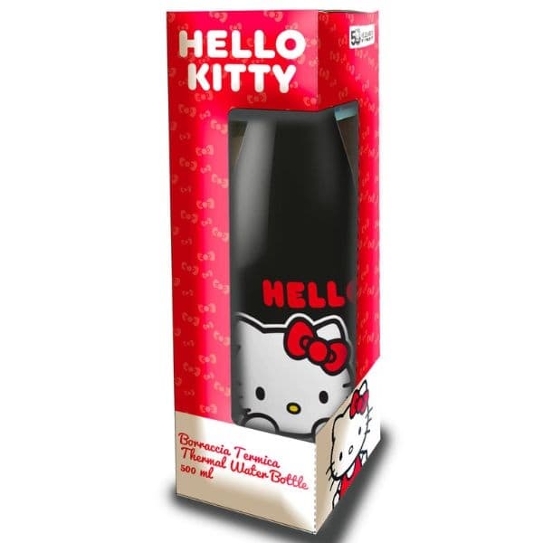 Coriex Hello Kitty vattenflaska 500ml svart 10684