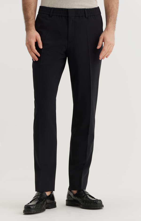 Sorte chinos med slim fit 52