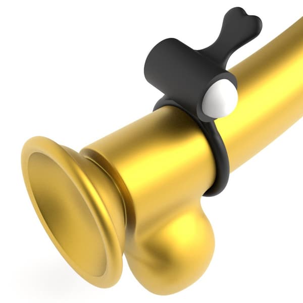 Power Clit Silikon Penisring Svart