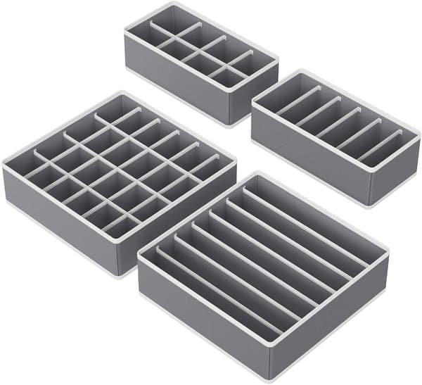 Garderobeskuffeorganisator 4 stk.
