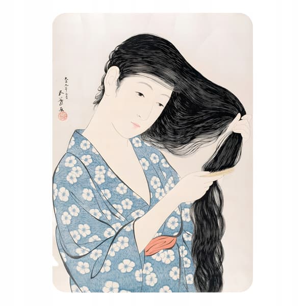 Hashiguchi Goyō 7x5 Japan Ukiyo-e kylskåpsmagnet
