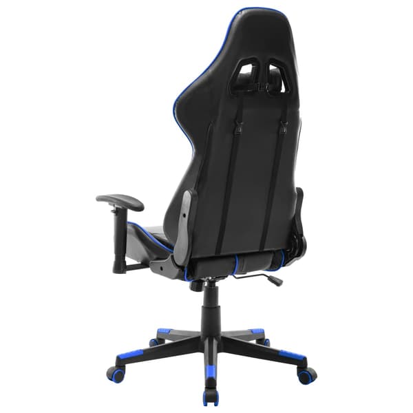 vidaXL gamingstol, sort og blå, kunstlæder