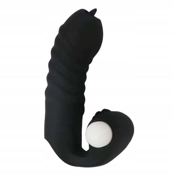 Silikone Fingervibrator Vandtæt Trådløs Lydløs Sort