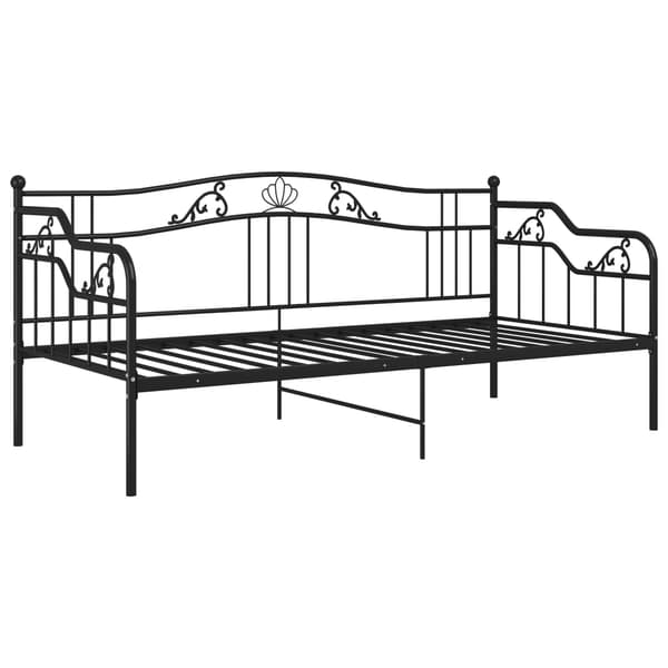 vidaXL sofastel sort metal 90x200 cm
