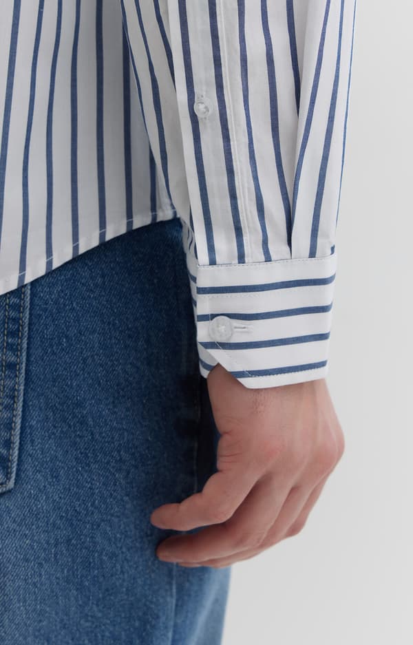 Oversized stribet skjorte XL