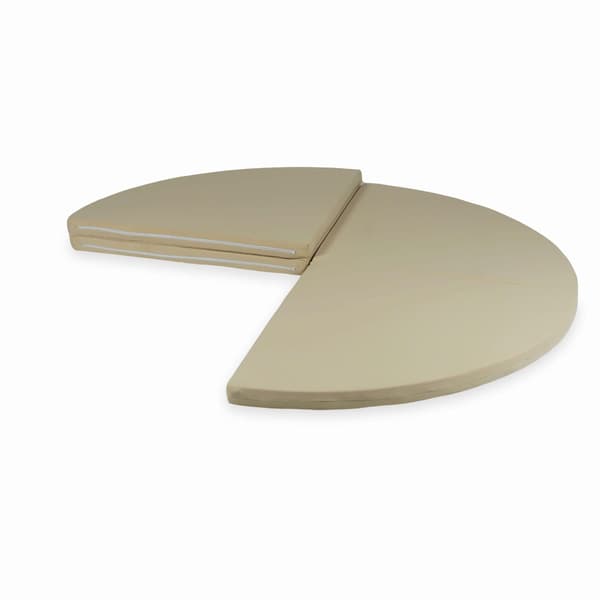 Legemåtte 160 cm til børn, rund, foldbar, beige
