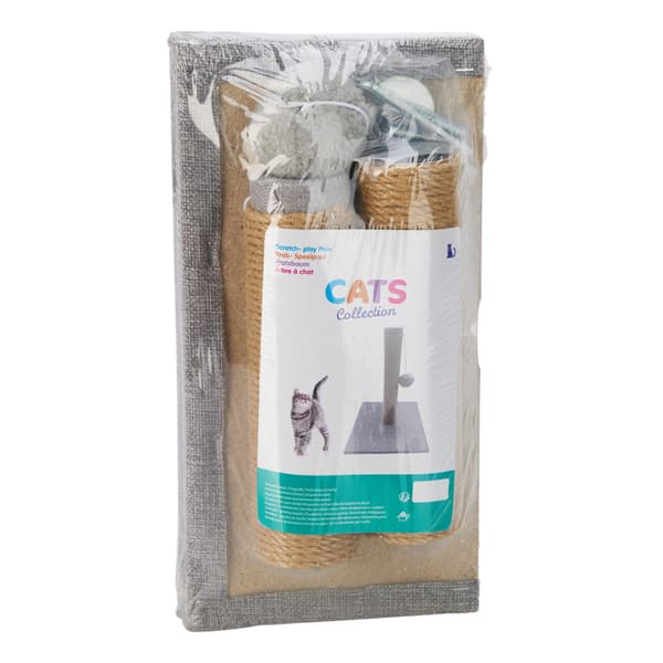 Kradsetræ til katte med bold 30x30x39 cm