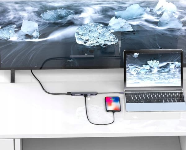 Adapter 7-i-1 HUB USB-C HDMI SC-USH85