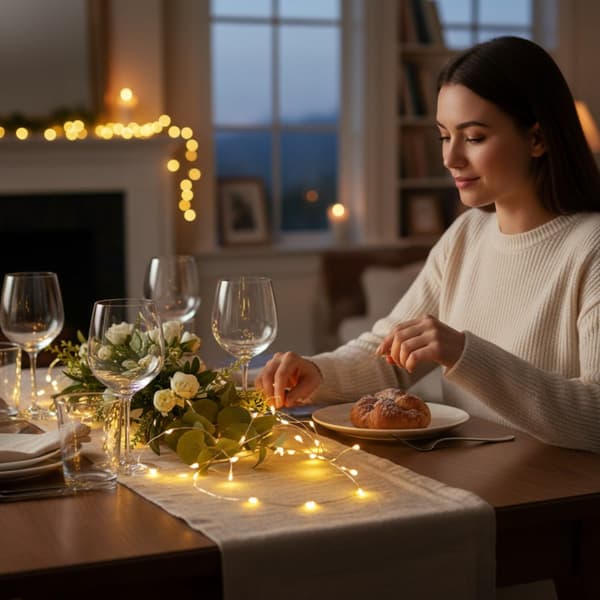 10 LED-lamper, mikrotrådlamper, batteridrevne, varme hvide lys