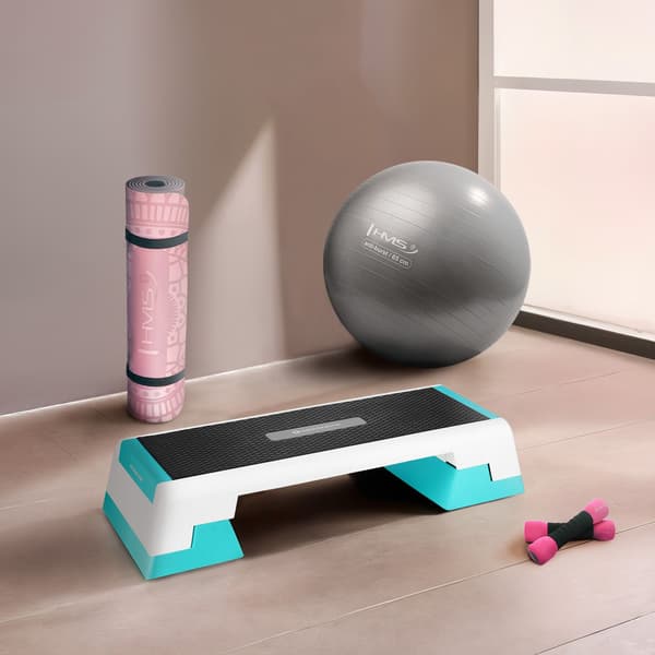 Aerobics steg vit/mint AS007 HMS PREMIUM