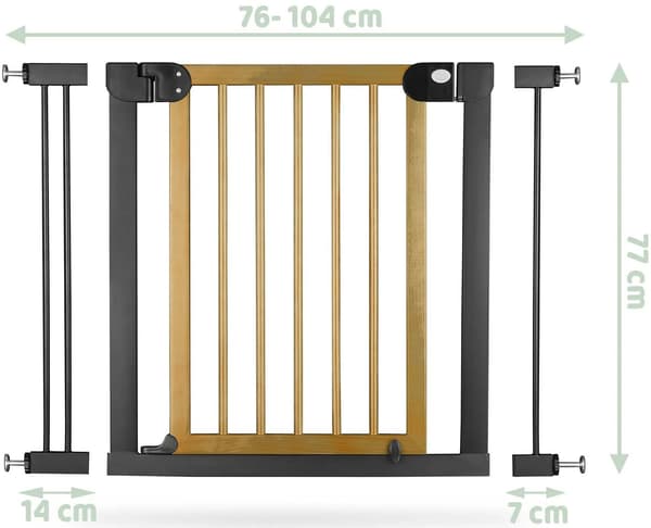 Nukido 718200 Säkerhetsgrind Svart