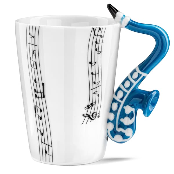 Musikduo-set - SAXOFONmugg + underlägg