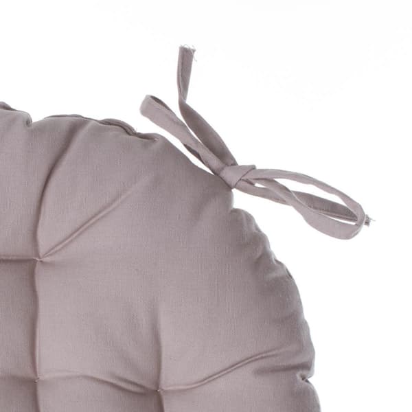 Beige rund stolehynde