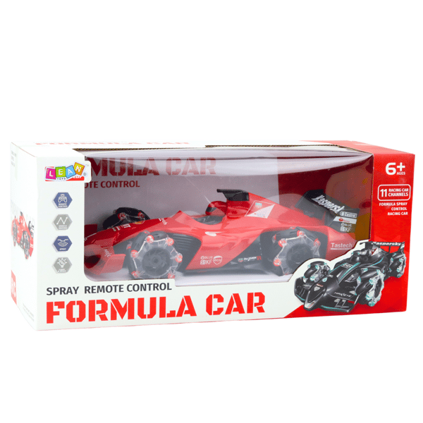 RC-urheiluauto savuefekti 2.4G punainen