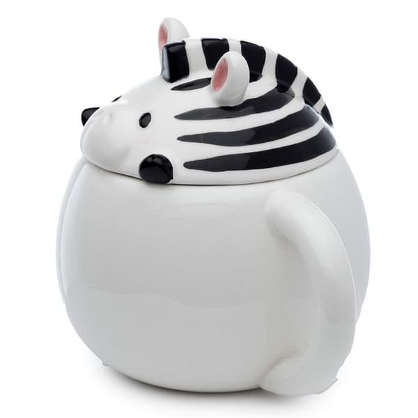 PKLMUG03 Keramikkrus med kiggende zebra