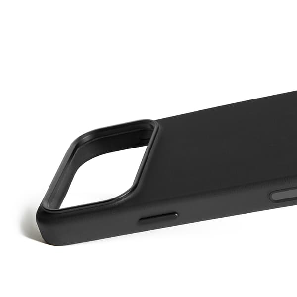 Mujjo iPhone 17 Pro Max lædercover sort