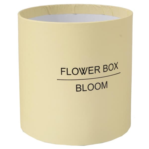 Blommaskin presentdekoration kräm medium