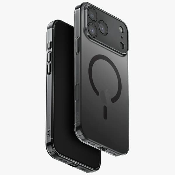 UNIQ Airsuit-etui til iPhone 17 Pro Max Magclick-opladning, sort
