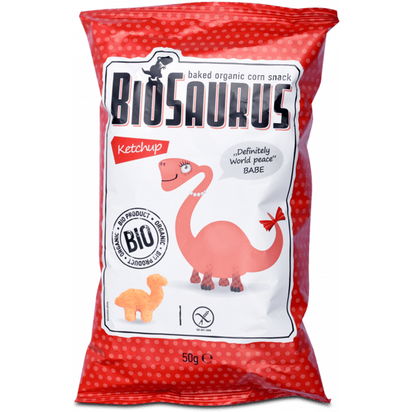 McLloyd's BioSaurus gluteenittomat luomuketsuppilastut - 50 g