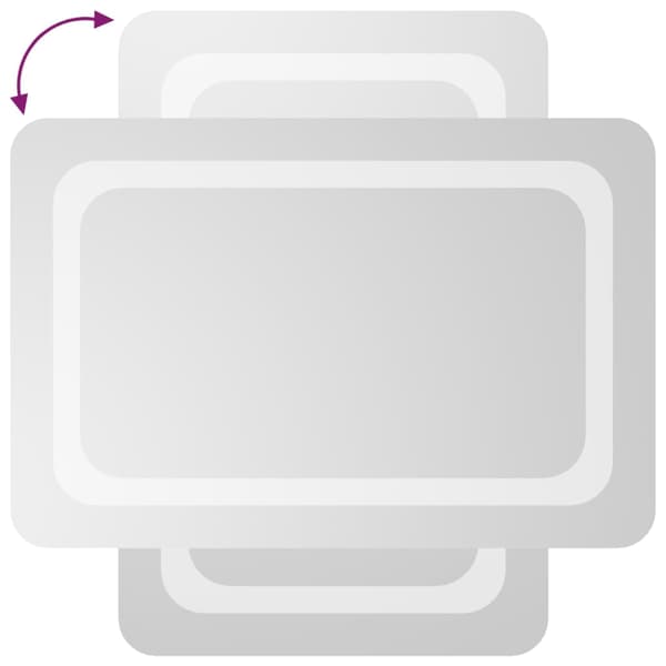 vidaXL Badrumsspegel med LED, 40x60 cm