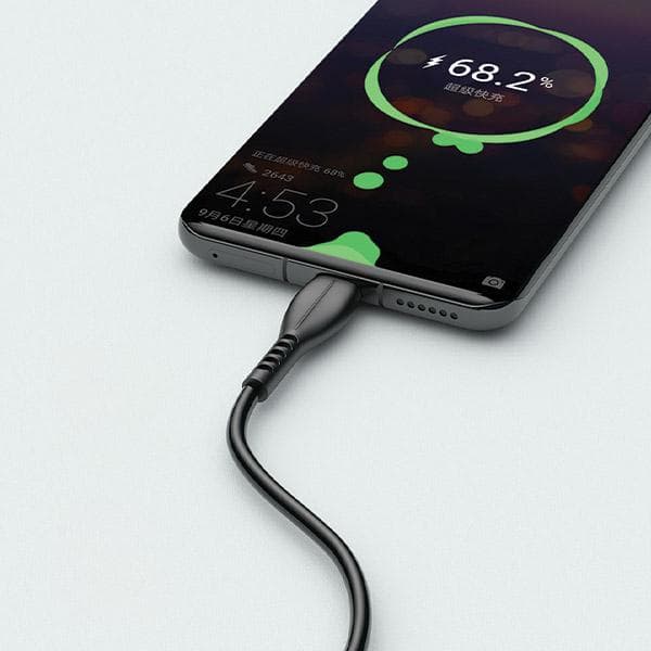 AWEI CL-115T USB till USB-C-kabel svart