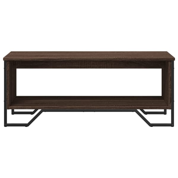 vidaXL sofabord brunt egetræ 100x51x40 cm