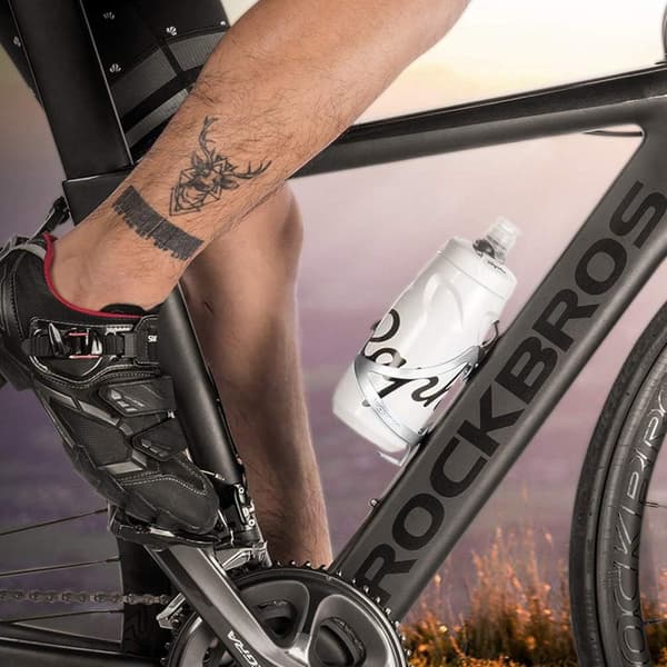 Cykelflaskhållare i aluminium - vit