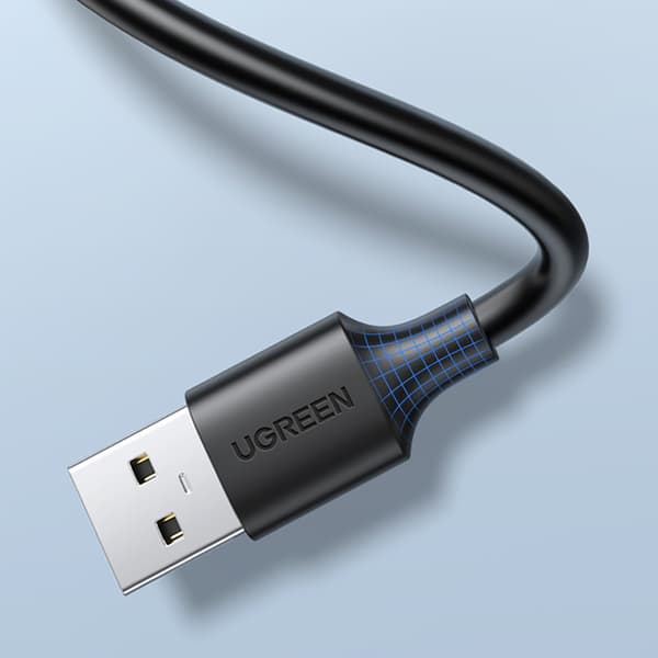 USB 2.0 förlängningskabeladapter 50cm svart
