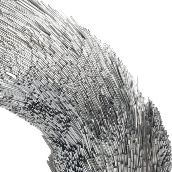 DEKORATIV JULKRANS SILVER 30CM