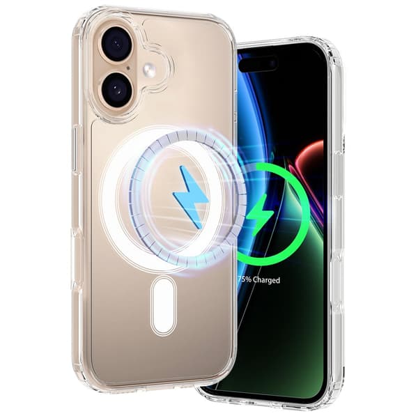 iPhone 17 cover, MagSafe-klar, gennemsigtig