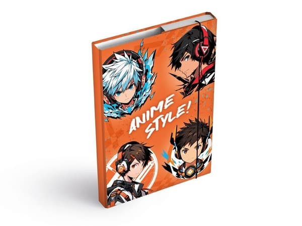 A5 Anime-stil elastisk vingemappe