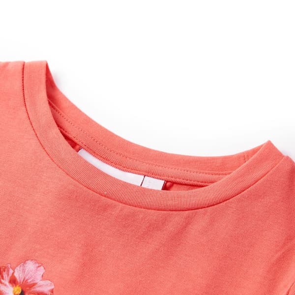 Barn-T-shirt, korall, 128