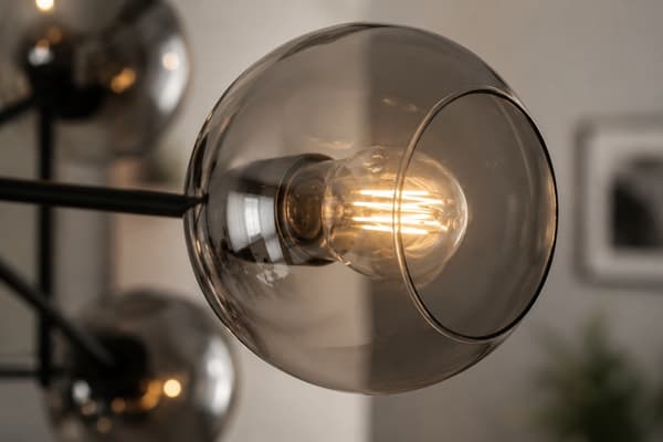 Loftlampe 6xE27 VASCO SORT/RØGET