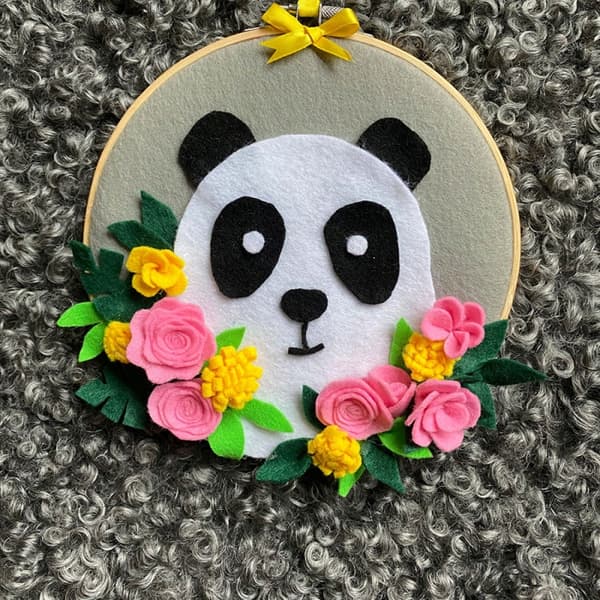 Gør-det-selv broderiring 15 cm broderiring