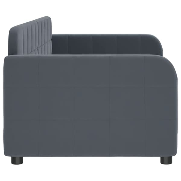vidaXL Bäddsoffa mörkgrå 80x200 cm sammet