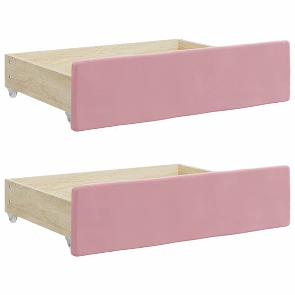 vidaXL Undersängslådor, 2 st, Rosa