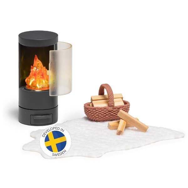 Öppen spis till dockhus