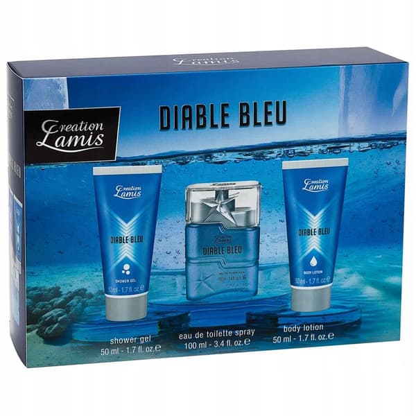 Creation Lamis - Diable Bleu presentset i ask för män, 3 delar.