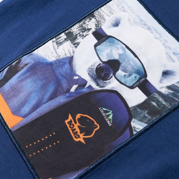 Barn långärmad T-shirt, indigo, 92