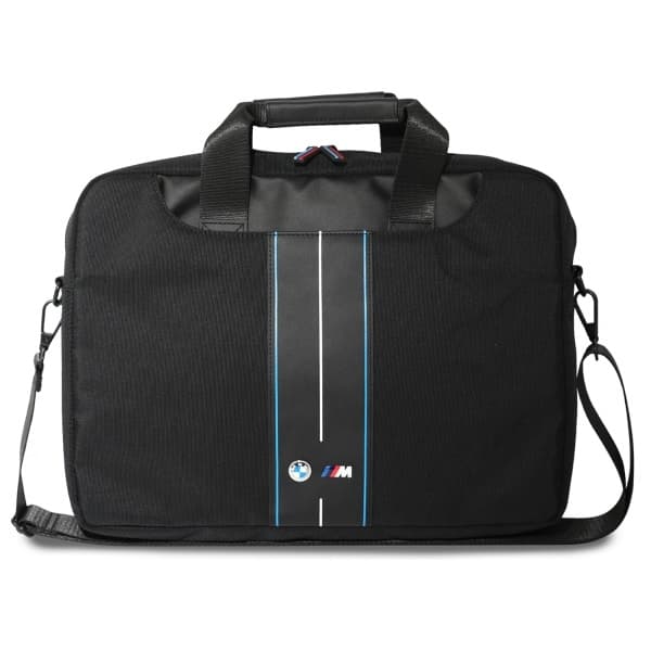 BMW BMCB15COMPVSKL Taske 16" Sort Nylon Blå Stribet