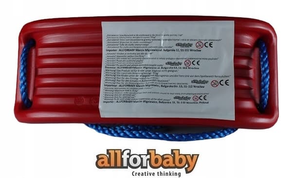 Solid rød multi-plastgynge