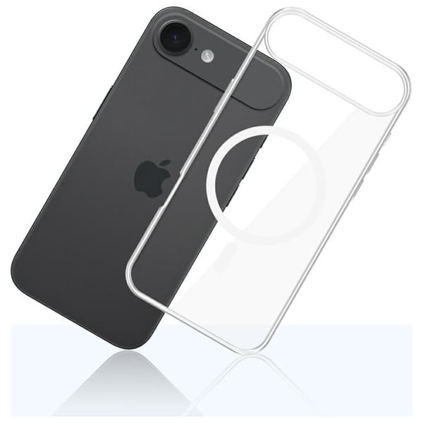 3MK Clear MagCase för iPhone Air, transparent och vit