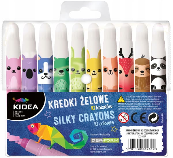 KIDEA 5385 10-FARVER GEL KRIDT