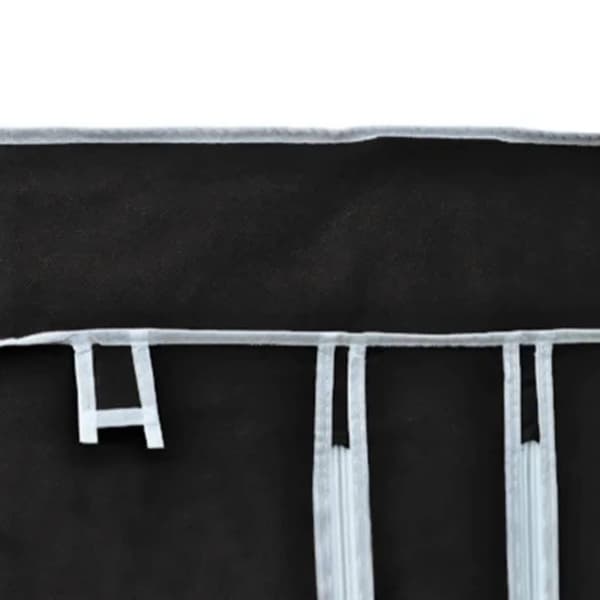 vidaXL foldbar garderobe 110x45x175 cm sort