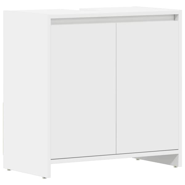 vidaXL badeværelsesskab hvid 60x33x61 cm spånplade